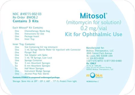 Mitosol (Mitomycin): Side Effects, Uses, Dosage, Interactions.